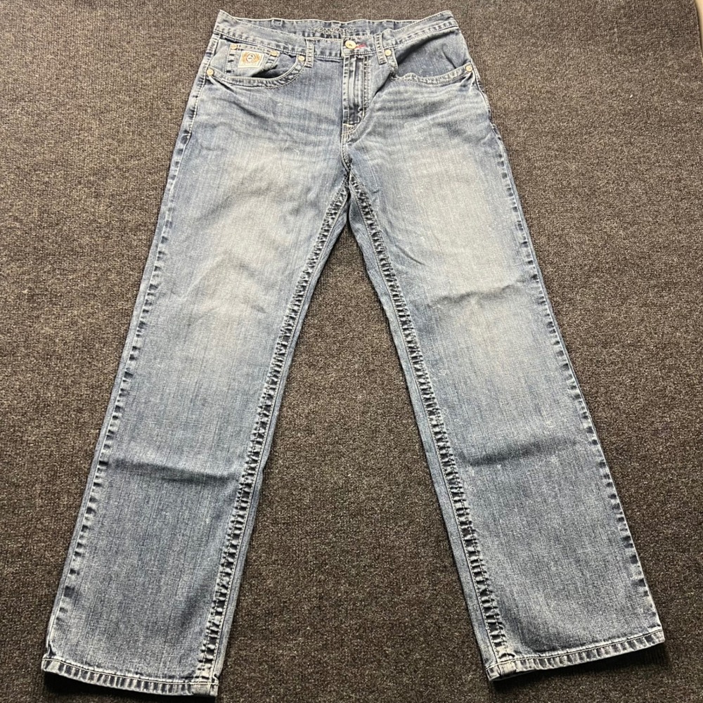 Cinch Mens Straight Leg Jeans Blue Medium Wash MB92834045 Size 33x32
